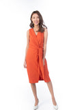 Carrie Multi Tie Shealth in Orange